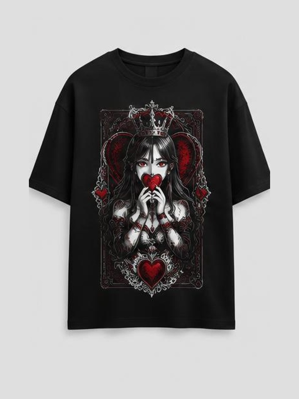 Hearts Oversized Tee